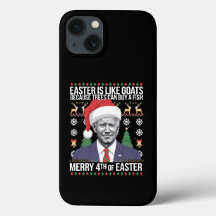 Funda Para iPhone 13 Feliz 4 De Pascua, Funny Navidades Biden Feo