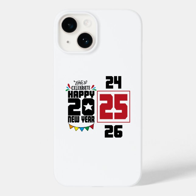 Funda De Case-Mate Para iPhone Feliz Año Nuevo (Reverso )