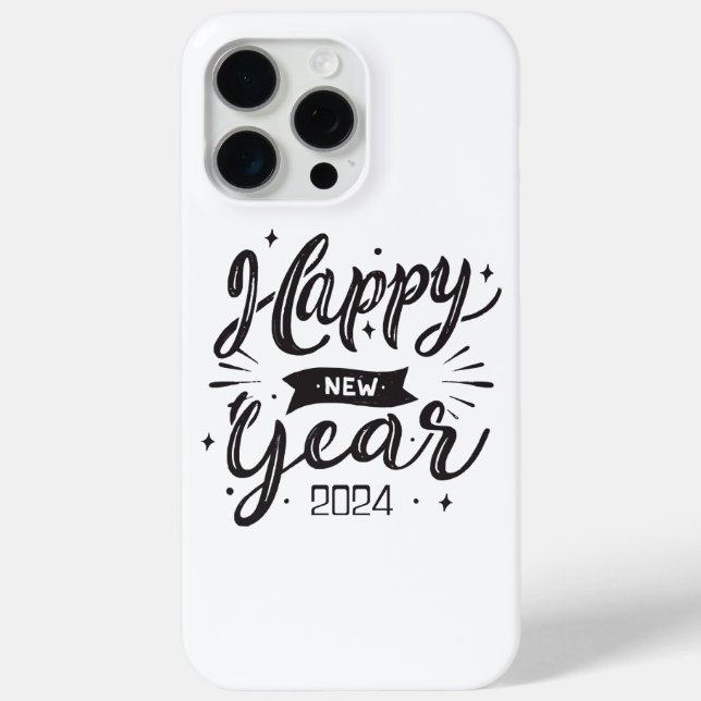 Funda De Case-Mate Para iPhone Feliz año nuevo 2024 (Reverso )