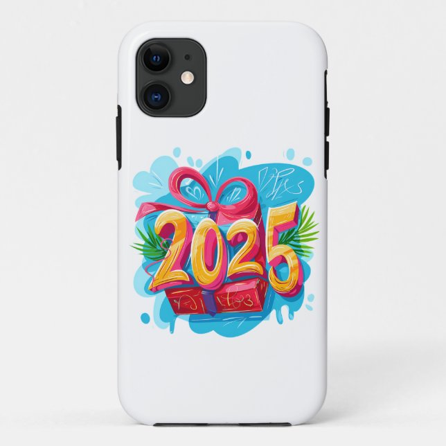 Funda De Case-Mate Para iPhone Feliz Año Nuevo 2025 (Reverso)