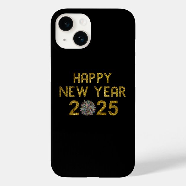 Funda De Case-Mate Para iPhone Feliz Año Nuevo 2025 (Reverso )