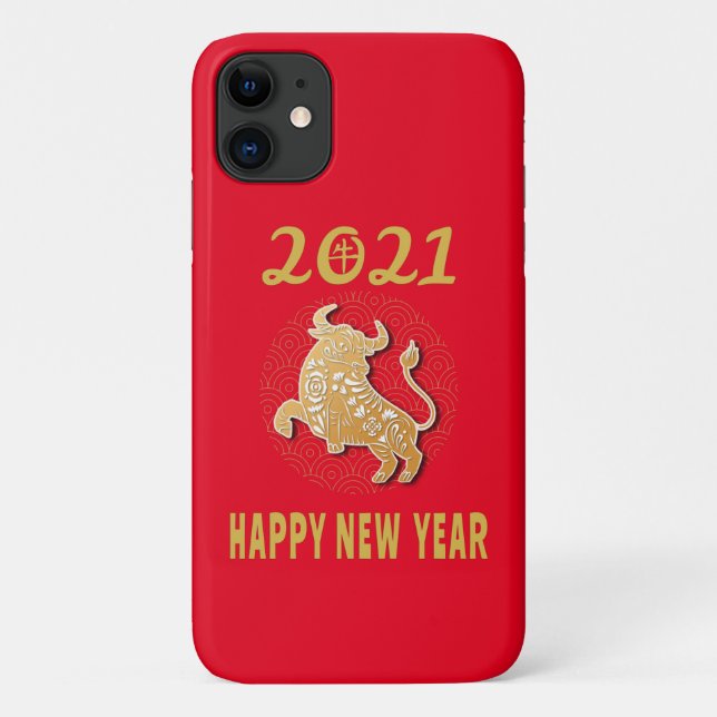 Funda De Case-Mate Para iPhone Feliz Año Nuevo Chino 2021 (Reverso)