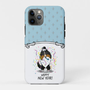 Funda Para iPhone 11 Pro Feliz Año Nuevo Shetland Sheepdog (triple color) C