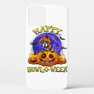 Funda Para iPhone 12 Pro Feliz Boxeador de Halloween con amante de la calab