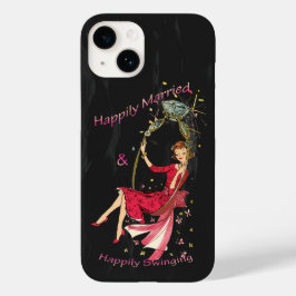 Funda Para iPhone 14 De Case-Mate Feliz Casamiento y Regocijo Feliz
