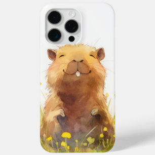 Funda Para iPhone 15 Pro Max Feliz como un capibara puede ser