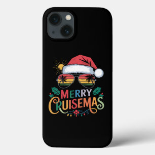 Funda Para iPhone 13 Feliz Crucero Navidad 2024 Santa Reno Navidad