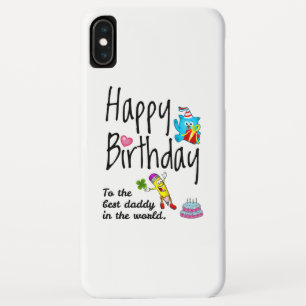 Funda Para iPhone XS Max Feliz cumpleaños al mejor papá del mundo
