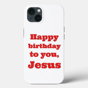 Funda Para iPhone 13 Feliz cumpleaños, Jesús, regalo de Navidades