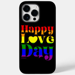 Funda Para iPhone 14 Pro Max De Case-Mate FELIZ DÍA DE AMOR arcoiris bandera del orgullo val