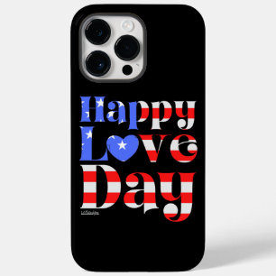 Funda Para iPhone 14 Pro Max De Case-Mate FELIZ DÍA DE AMOR Bandera estadounidense