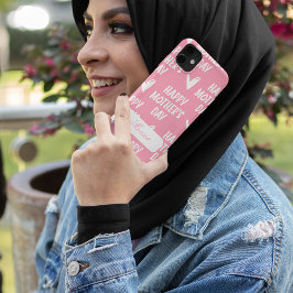 Funda Para iPhone 11 Feliz Día de la Madre con nombre personalizado de
