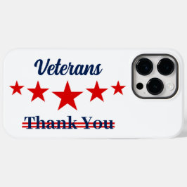 Funda Para iPhone 14 Pro Max De Case-Mate Feliz Día de los Veteranos