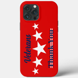 Funda Para iPhone 13 Pro Max Feliz Día de los Veteranos