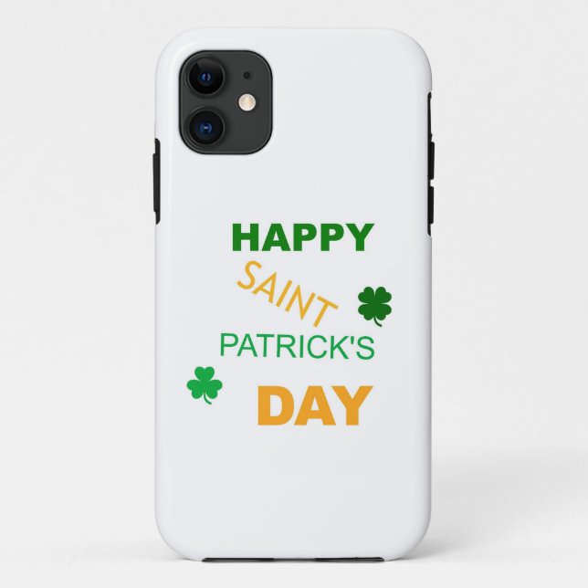 Funda De Case-Mate Para iPhone Feliz Día de San Patricio (Reverso)