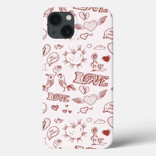 Funda De Case-Mate Para iPhone Feliz Día de San Valentín (Reverso)