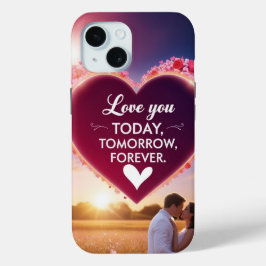 Funda Para iPhone 15 Feliz Día de San Valentín