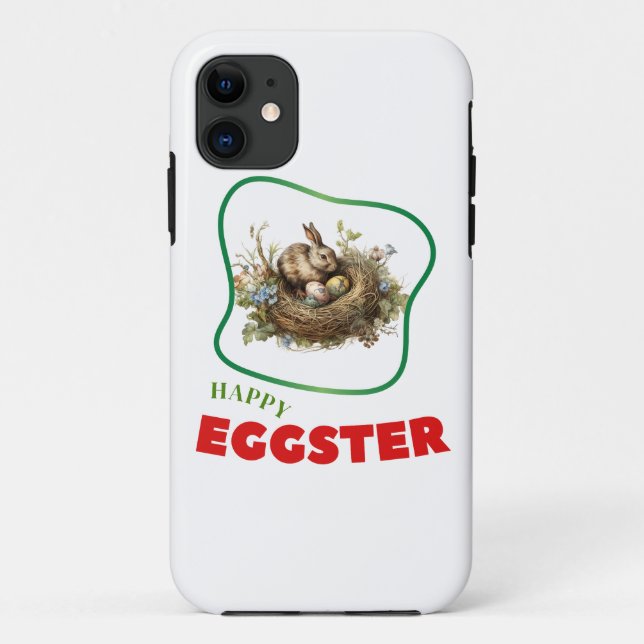 Funda De Case-Mate Para iPhone Feliz Eggster - Cristianismo (Reverso)