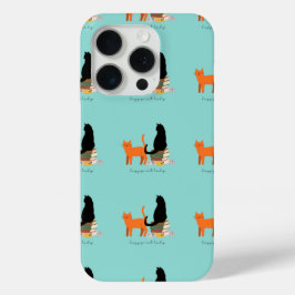 Funda Para iPhone 15 Pro Feliz Gato