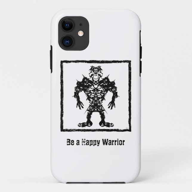 Funda De Case-Mate Para iPhone Feliz guerrero (Reverso)