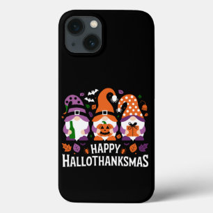 Funda Para iPhone 13 Feliz Hallothanksmas Gnomes Feliz Feliz Navidad