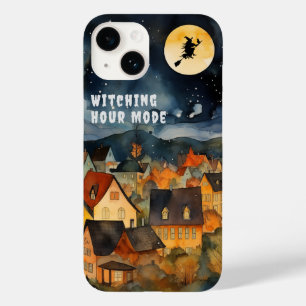 Funda Para iPhone 14 De Case-Mate Feliz halloween bruja blanca negra
