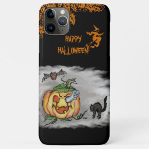 title_seo2 Feliz Halloween con la calabaza de gatos fantasma