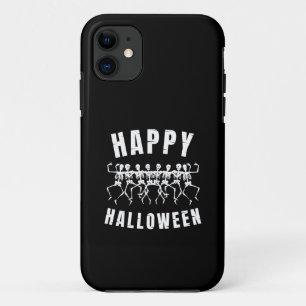 FUNDA PARA iPhone 11 FELIZ HALLOWEEN ESQUELETOS BAILANDO