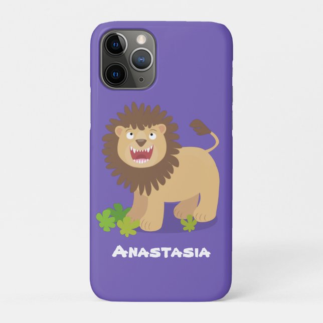 Funda De Case-Mate Para iPhone Feliz ilustracion personalizado ruidoso (Reverso)