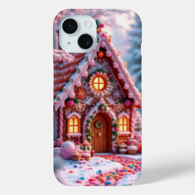 Funda De Case-Mate Para iPhone Feliz invierno con Navidad  (Reverso )