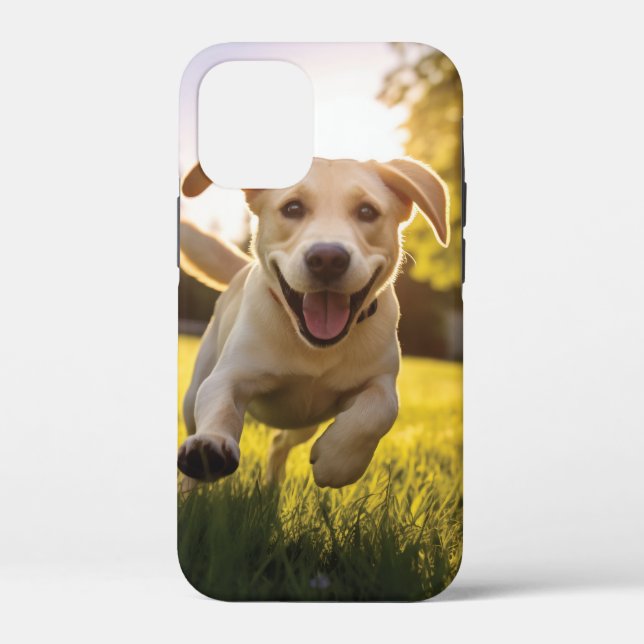 Funda De Case-Mate Para iPhone Felíz Labrador Corriendo (Reverso )