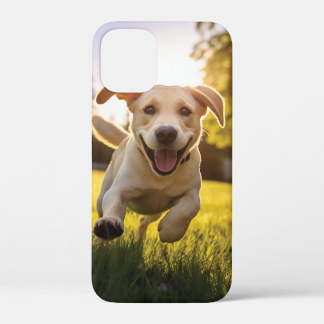Funda De Case-Mate Para iPhone Felíz Labrador Corriendo (Reverso )