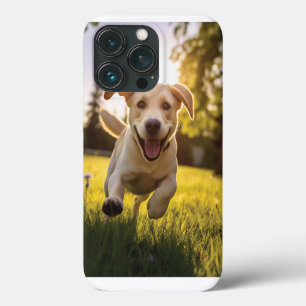 Funda Para iPhone 13 Pro Felíz Labrador Corriendo