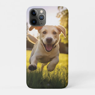 Funda Para iPhone 11 Pro Felíz Labrador Corriendo
