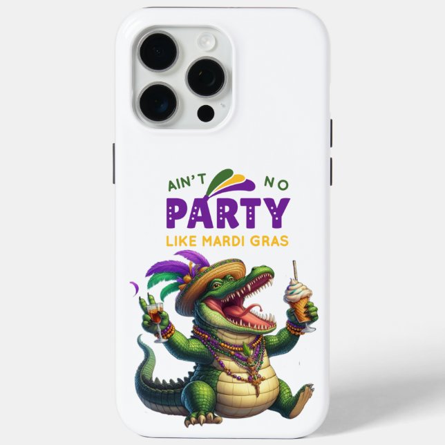 Funda De Case-Mate Para iPhone Feliz Mardi Gras (Reverso )