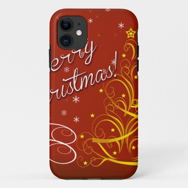 Funda De Case-Mate Para iPhone Feliz Navidad (Reverso)