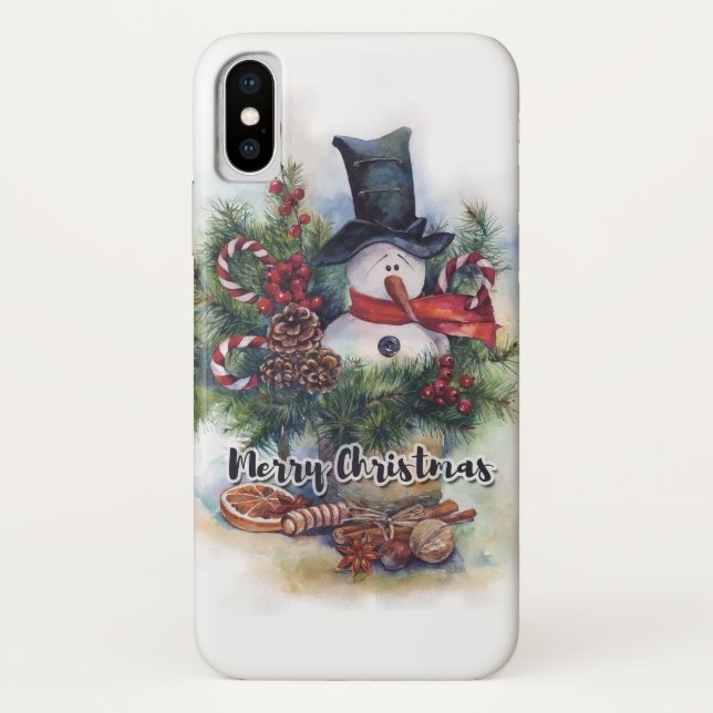 Funda De Case-Mate Para iPhone Feliz Navidad (Reverso)