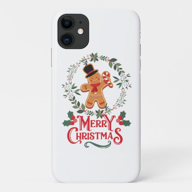 Funda De Case-Mate Para iPhone Feliz Navidad (Reverso)