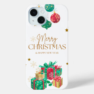Funda Para iPhone 15 Feliz Navidad Año Nuevo Saludo
