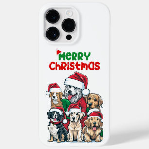 Funda Para iPhone 14 Pro Max De Case-Mate Feliz Navidad con perros