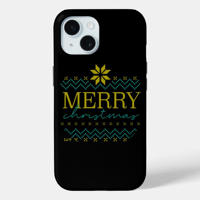 Funda De Case-Mate Para iPhone FELIZ NAVIDAD divertida navidad          (Reverso )