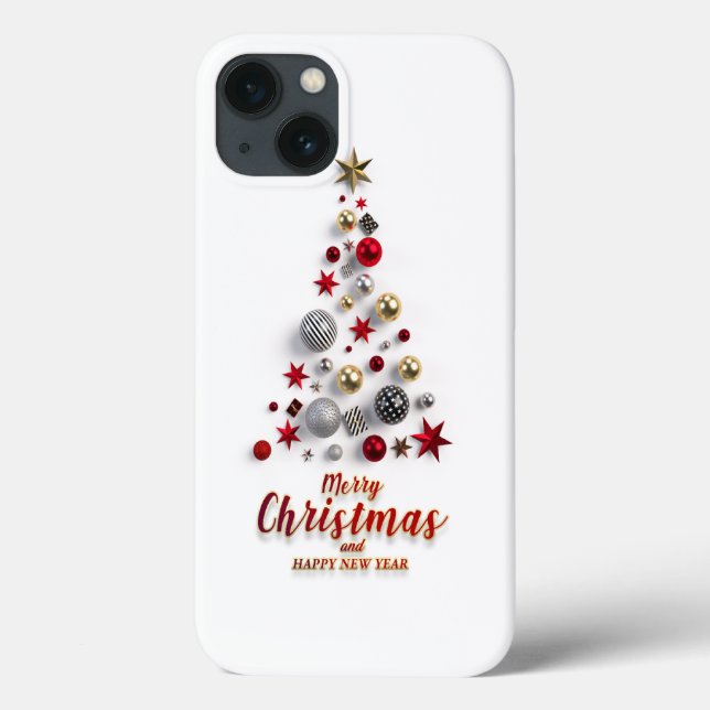 Funda De Case-Mate Para iPhone Feliz Navidad e invierno (Reverso)