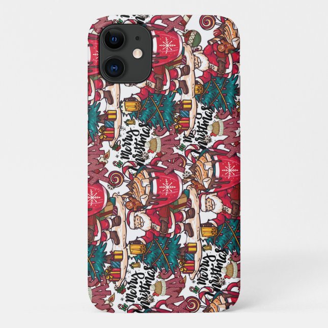 Funda De Case-Mate Para iPhone Feliz Navidad - Festividad de Navidad (Reverso)