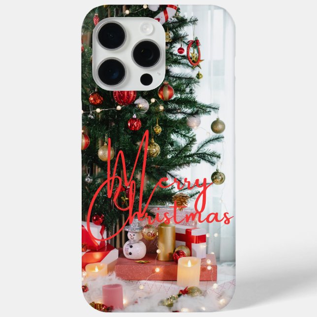 Funda De Case-Mate Para iPhone Feliz Navidad iPhone 15 Pro Max Funda (Reverso )