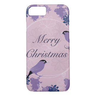 Funda Para iPhone 8/7 Feliz navidad, navidades, pájaro, flores, naturale