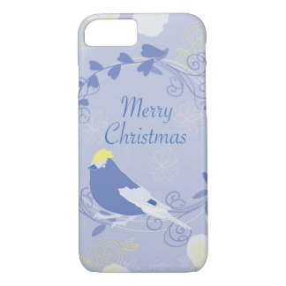 Funda Para iPhone 8/7 Feliz navidad, navidades, pájaro, flores, naturale