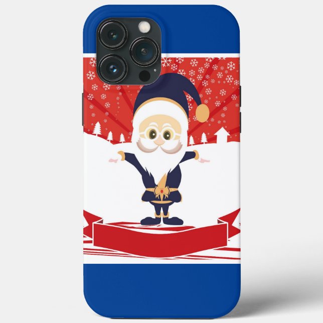 Funda De Case-Mate Para iPhone Feliz Navidad Papá Noel (Reverso )