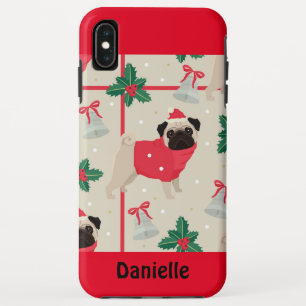 Funda Para iPhone XS Max Feliz Navidad Pug