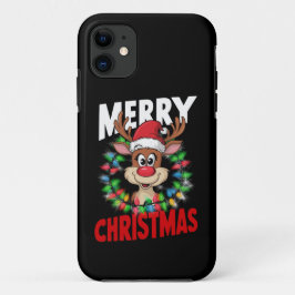 Funda Para iPhone 11 Feliz Navidad Reno Navidades