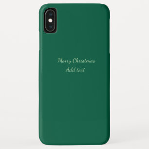Funda Para iPhone XS Max Feliz Navidad verde planicie vacaciones en solitar